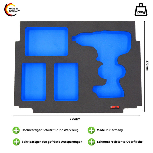 Schaumeinlage für den Makita Akku-Bohrschrauber DDF 485 für MakPac Gr. 1-3 - APTEX