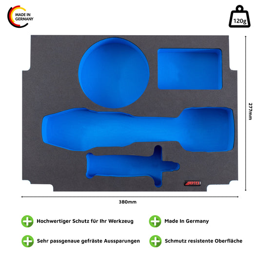 Schaumeinlage für den Makita Akku- Winkelschleifer DGA 504 MakPac Gr. 2-3.