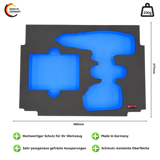 Schaumeinlage für Makita Akku- Schlagbohrschrauber DHP 453 für MakPac Gr. 1-3.