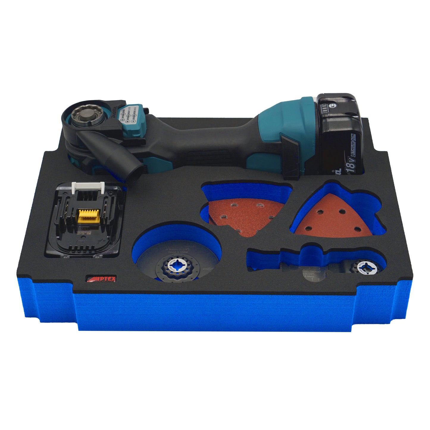 Schaumeinlage für Makita Akku-Multitool DTM 52 für MakPac Gr. 2-3 - APTEX