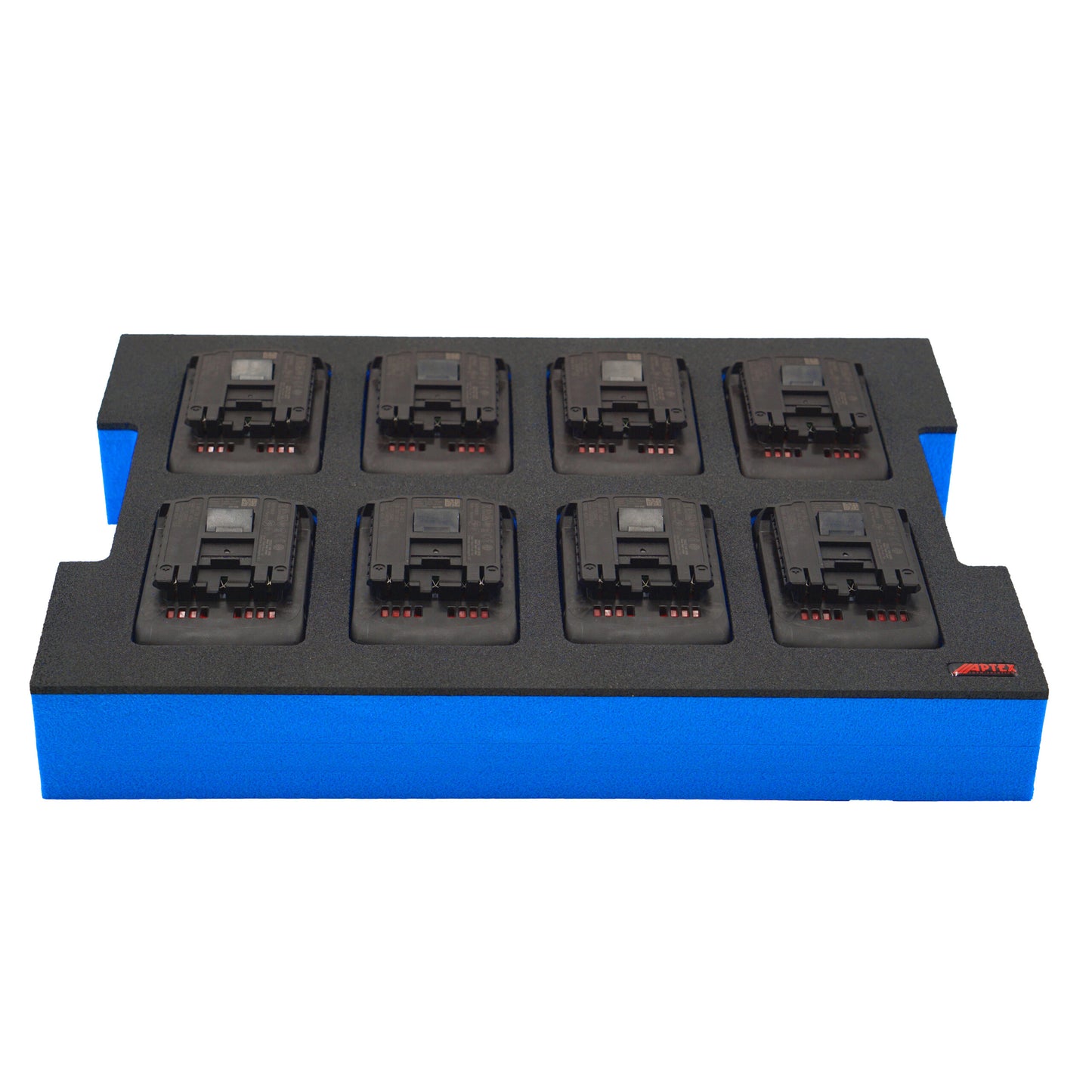 Schaumeinlage für 8x Bosch Akkus ProCore 18V 5.5Ah, 8.0Ah für neue Bosch L-Boxx 102 und 136.
