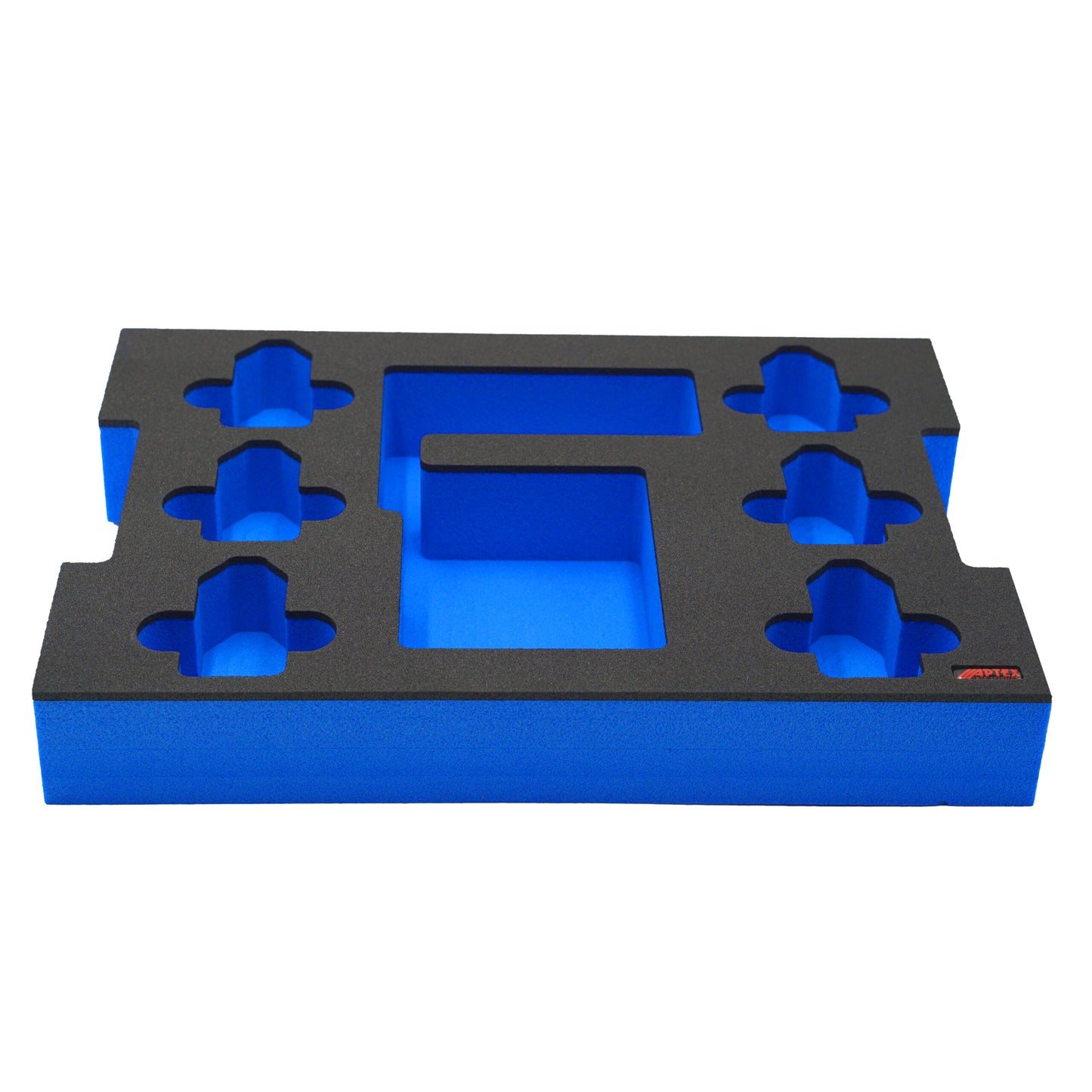 Schaumeinlage für Bosch Ladegerät GAL 12V-40 und 6x Akkus 12V GBA für neue Bosch L-Boxx 102 und 136.