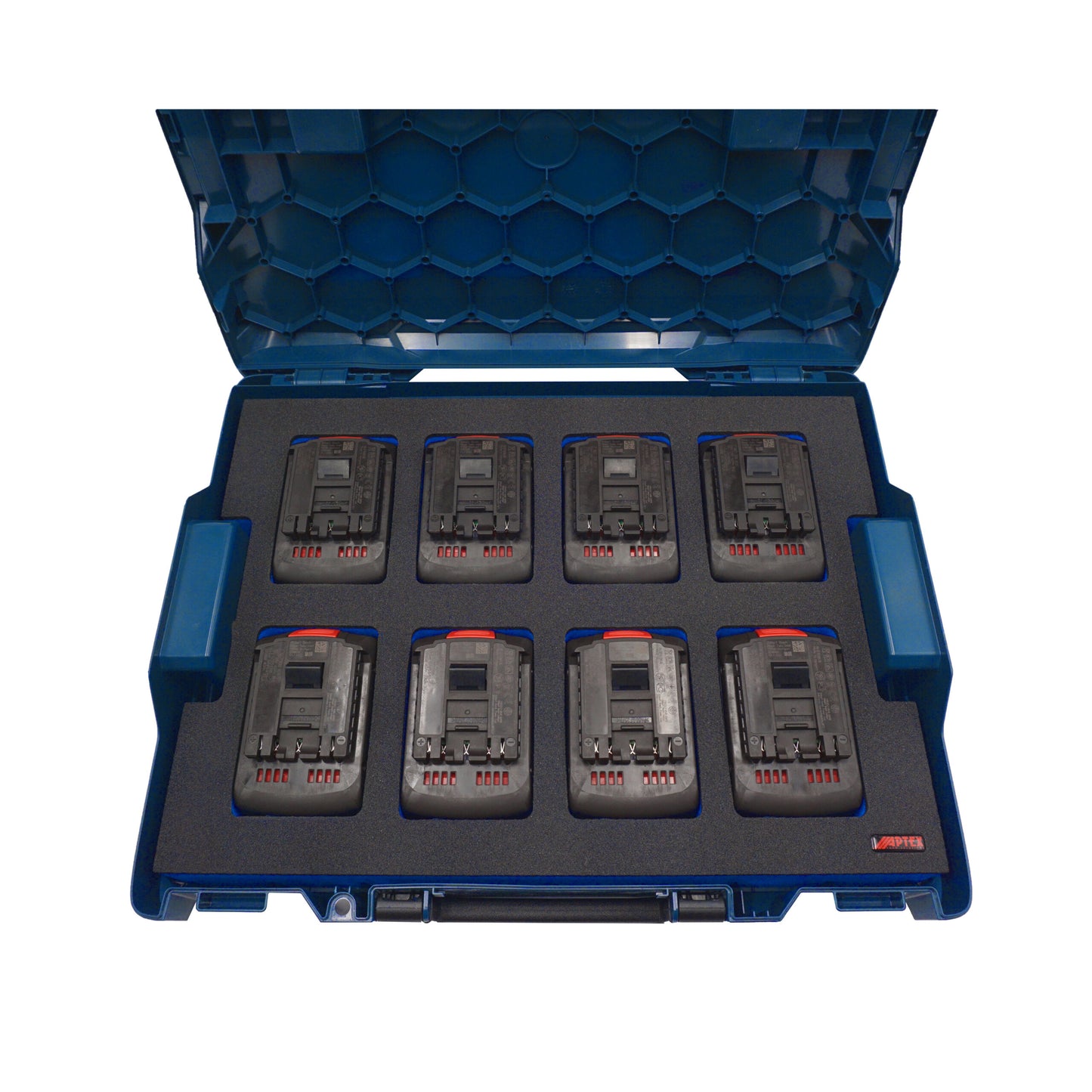 Schaumeinlage für 8x Bosch Akkus ProCore 18V 5.5Ah, 8.0Ah für neue Bosch L-Boxx 102 und 136.