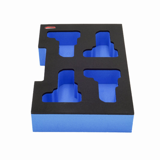 Schaumeinlage für 4x Bosch Akkus GBA 12V 4Ah-6Ah halbe neue Bosch L-Boxx 102 und 136.