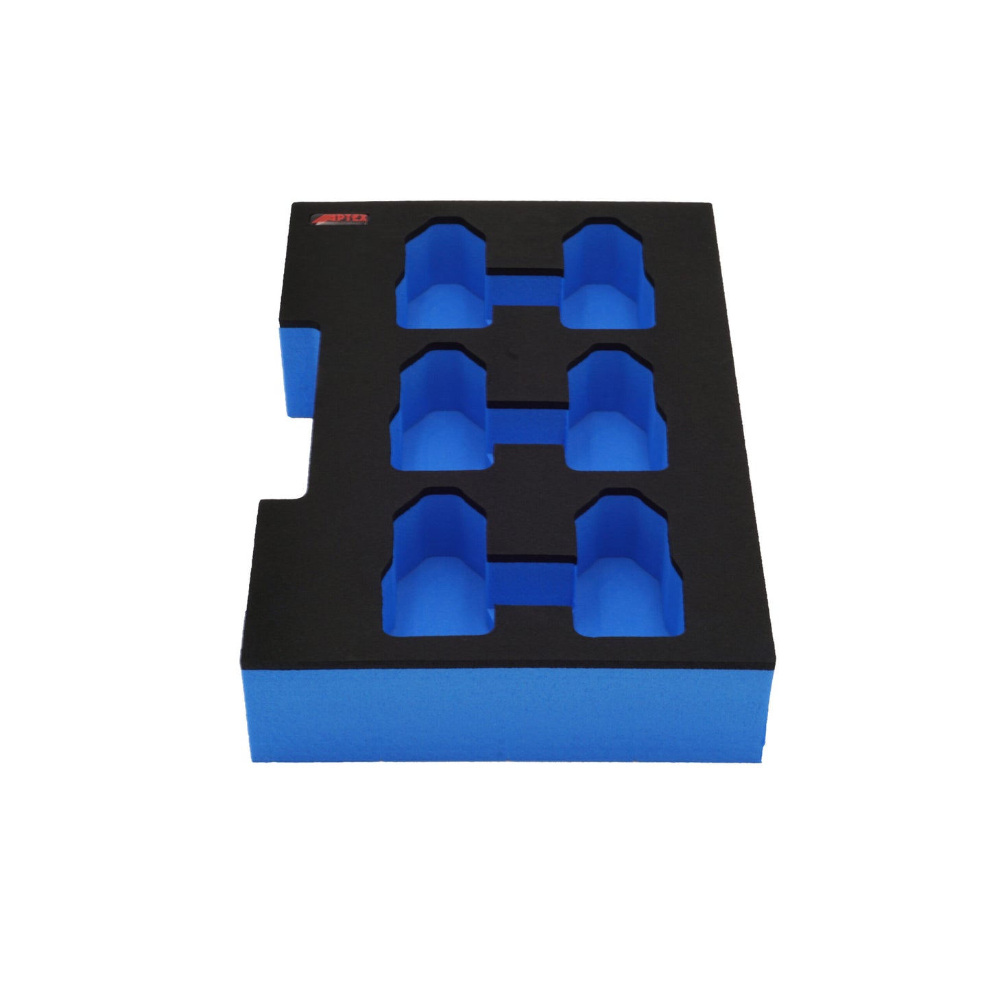 Schaumeinlage für 6x Bosch Akkus GBA 12V 2Ah-3Ah halbe neue Bosch L-Boxx 102 und 136.