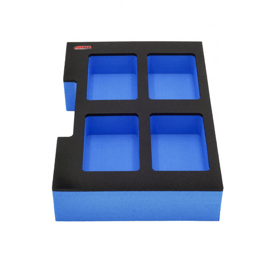 Schaumeinlage für 4x Bosch Akkus ProCore 18V 4Ah für halbe neue Bosch L-Boxx 102 und 136.