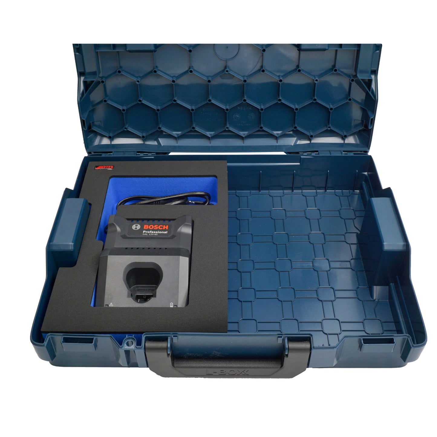 Schaumeinlage für Bosch Ladegerät GAL 12V-40 für halbe neue Bosch L-Boxx 102 und 136.