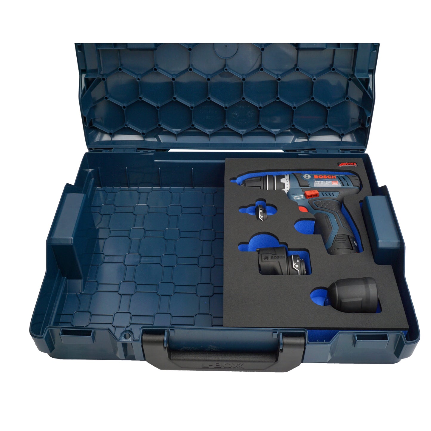 Schaumeinlage für Bosch Professional Akku-Bohrschrauber GSR 12V-35 FC halbe neue Bosch L-Boxx 102 und 136.