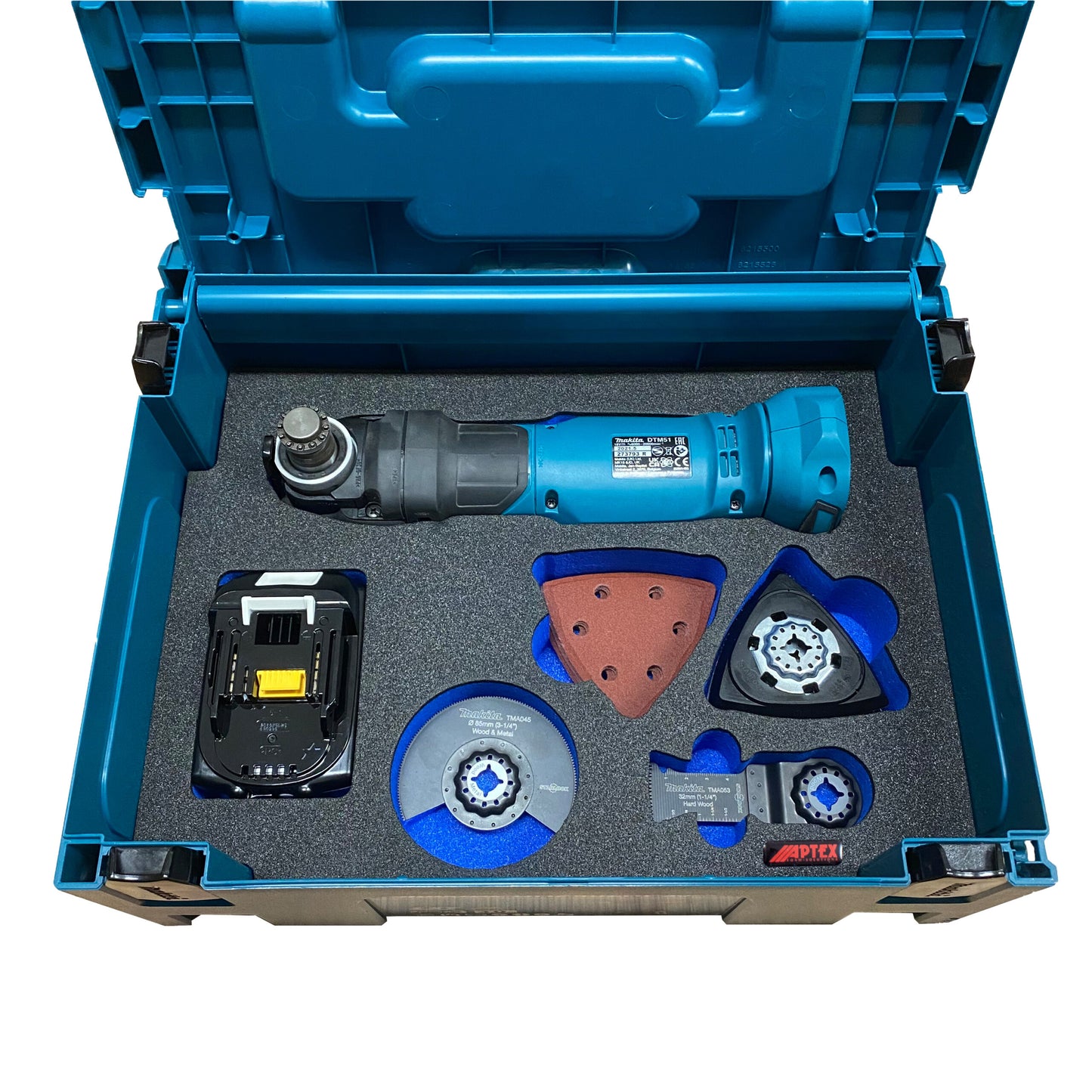 Schaumeinlage für Makita Akku-Multitool DTM 51 für MakPac Gr. 2-3 - APTEX