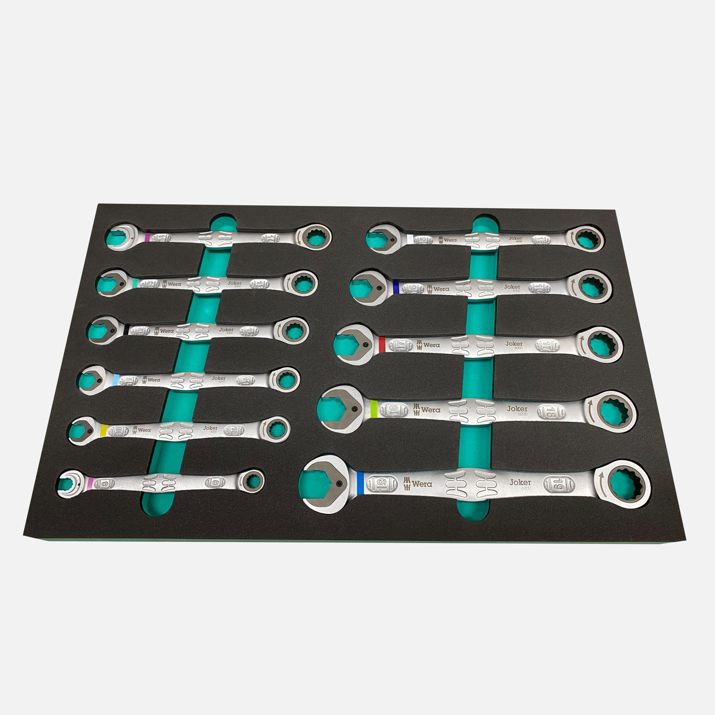 Schaumeinlage für Wera Ring-Ratschenschlüssel Set Joker 6000 11 teilig 8-19mm - APTEX