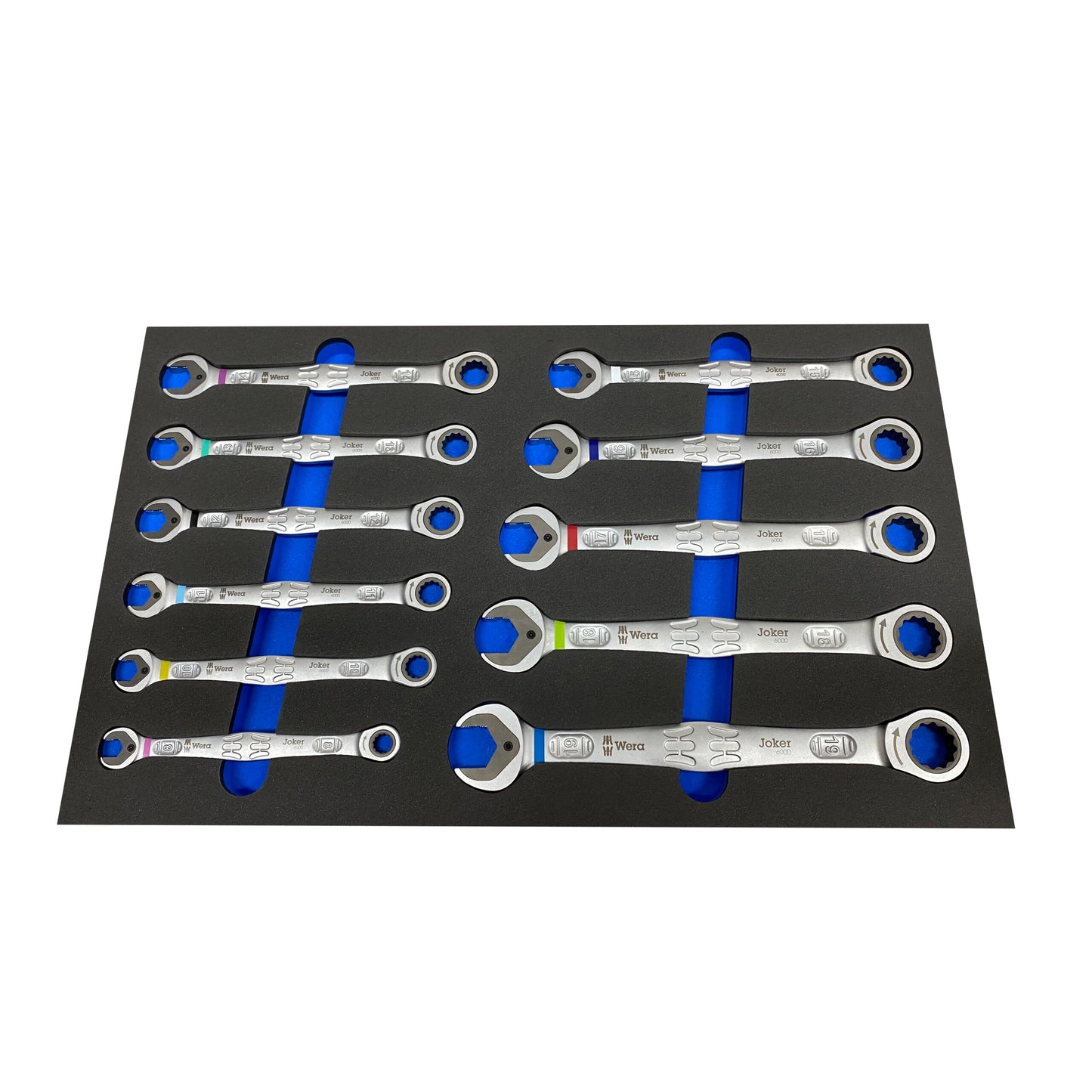 Schaumeinlage für Wera Ring-Ratschenschlüssel Set Joker 6000 11 teilig 8-19mm - APTEX