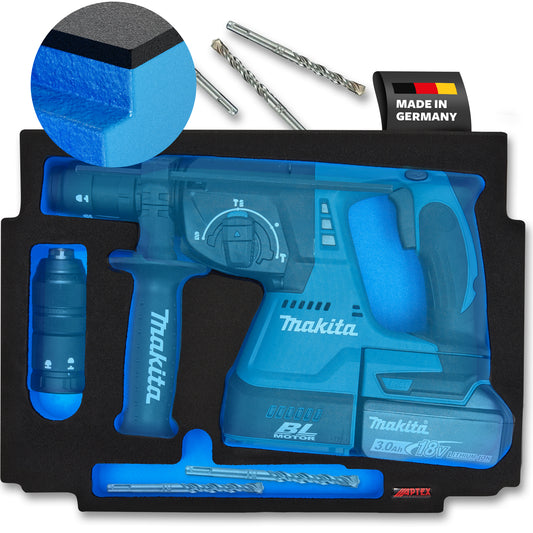 Schaumeinlage für den Makita Akku-Bohrhammer DHR 243 für MakPac Gr. 2-3 - APTEX