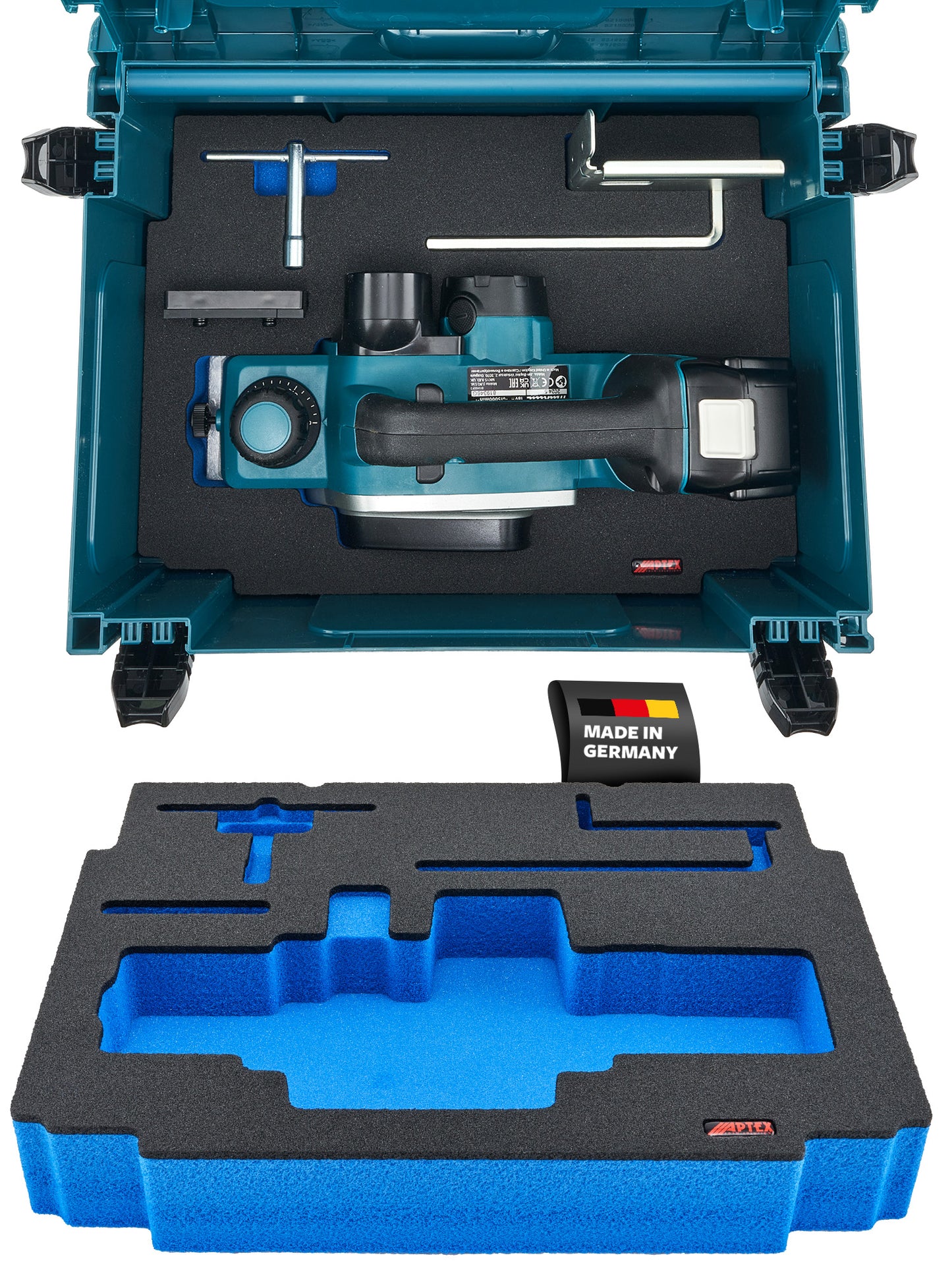 Schaumeinlage für Makita Akku-Hobel DKP 180 für MakPac Gr. 3.