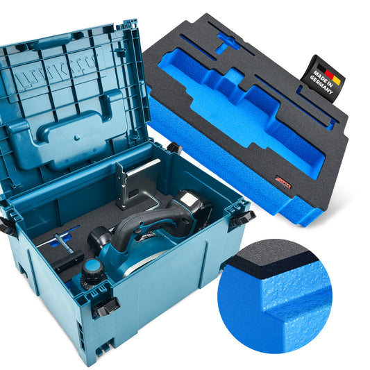 Schaumeinlage für Makita Akku-Hobel DKP 180 für MakPac Gr. 3.