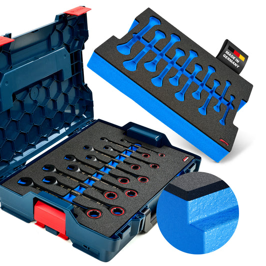 Schaumeinlage für Bosch Ratschenschlüssel Set 10 tlg. für neue Bosch L-Boxx 102, 136.