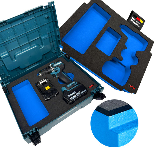 Schaumeinlage für den Makita Akku-Bohrschrauber DDF 487 für MakPac Gr. 1-2