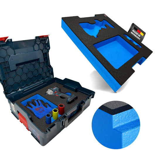 APTEX Bosch GDS 18V-350 Einlage für L-Boxx 136 – Schlagschrauber Schaumeinlage – Made in Germany