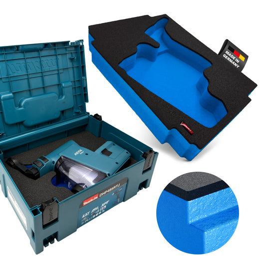 APTEX Makita DX 07 Einlage für MakPac Gr. 2 – Staubabsaugung Schaumeinlage – Made in Germany