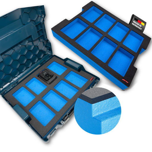 Schaumeinlage für 8x Bosch Akkus ProCore 18V 4Ah für neue Bosch L-Boxx 102 und 136