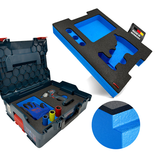 APTEX Bosch GDS 18V-330 HC Einlage für L-Boxx 136 – Schlagschrauber Schaumeinlage – Made in Germany