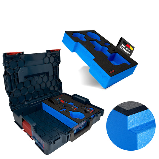 APTEX Bosch GWS 12V-76 Einlage für L-Boxx – Winkelschleifer Schaumeinlage - Made in Germany