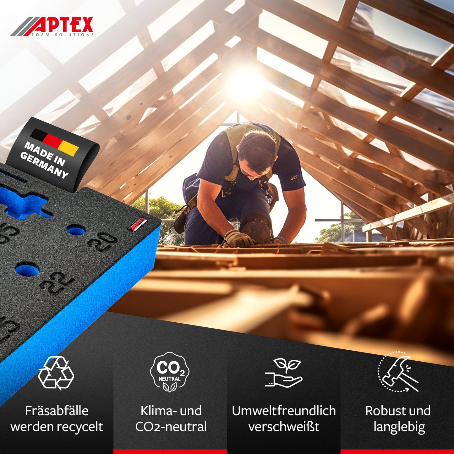 Schaumeinlage für Bosch Expert Lochsägen 20-76mm für neue Bosch L-Boxx 136.