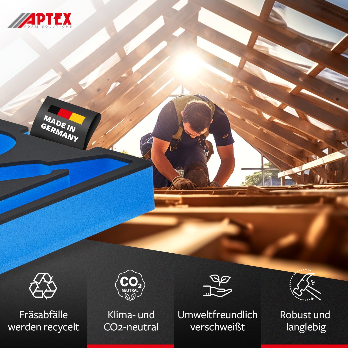 Schaumeinlage Bosch Professional Winkelschleifer GWS 880 für neue Bosch L-Boxx 136.