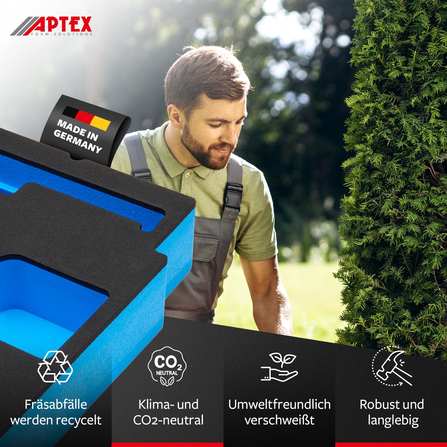 Schaumeinlage für die Makita Akku- Grasschere DUM 604 für MakPac Gr. 3-4.