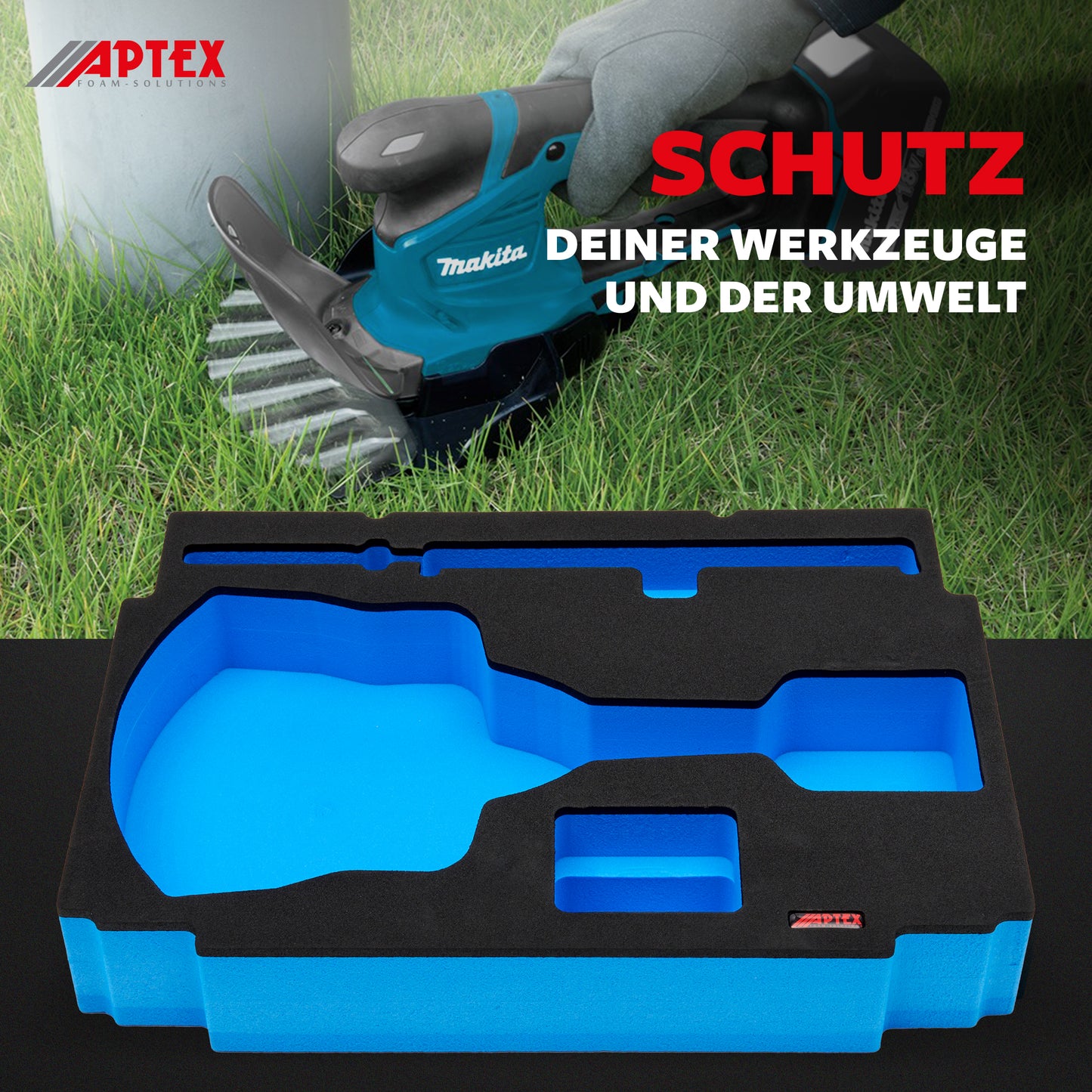 Schaumeinlage für die Makita Akku- Grasschere DUM 604 für MakPac Gr. 3-4.