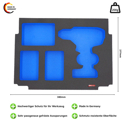 Schaumeinlage für den Makita Akku-Bohrschrauber DDF 484 für MakPac Gr. 1-3 - APTEX
