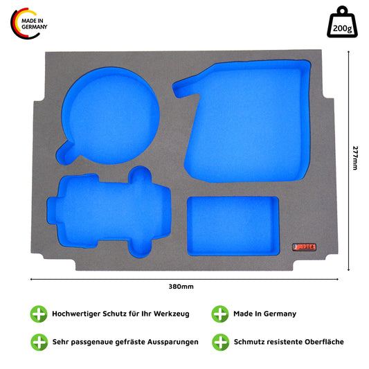 Schaumeinlage für Makita Akku-Exzenterschleifer DBO 180 für MakPac Gr. 2-3 - APTEX