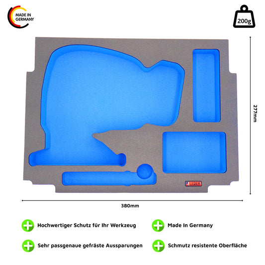 Schaumeinlage für Makita Akku-Pendelhubstichsäge DJV 180 für MakPac Gr. 2-3 - APTEX