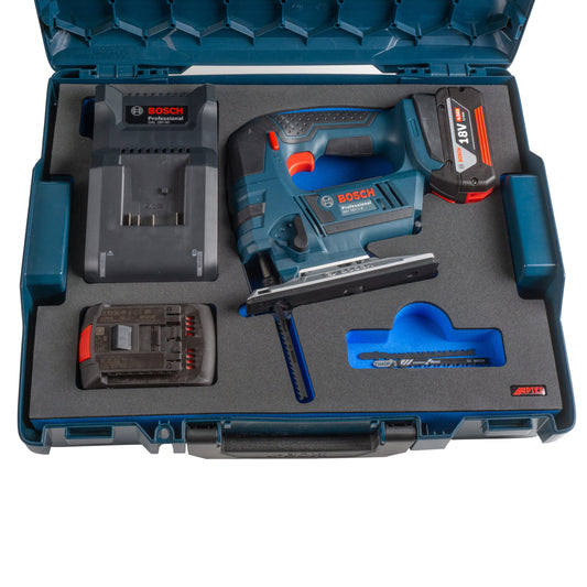 Schaumeinlage für Bosch Professional Akku-Stichsäge GST 18V-Li B für neue Bosch L-Boxx 102 und 136.
