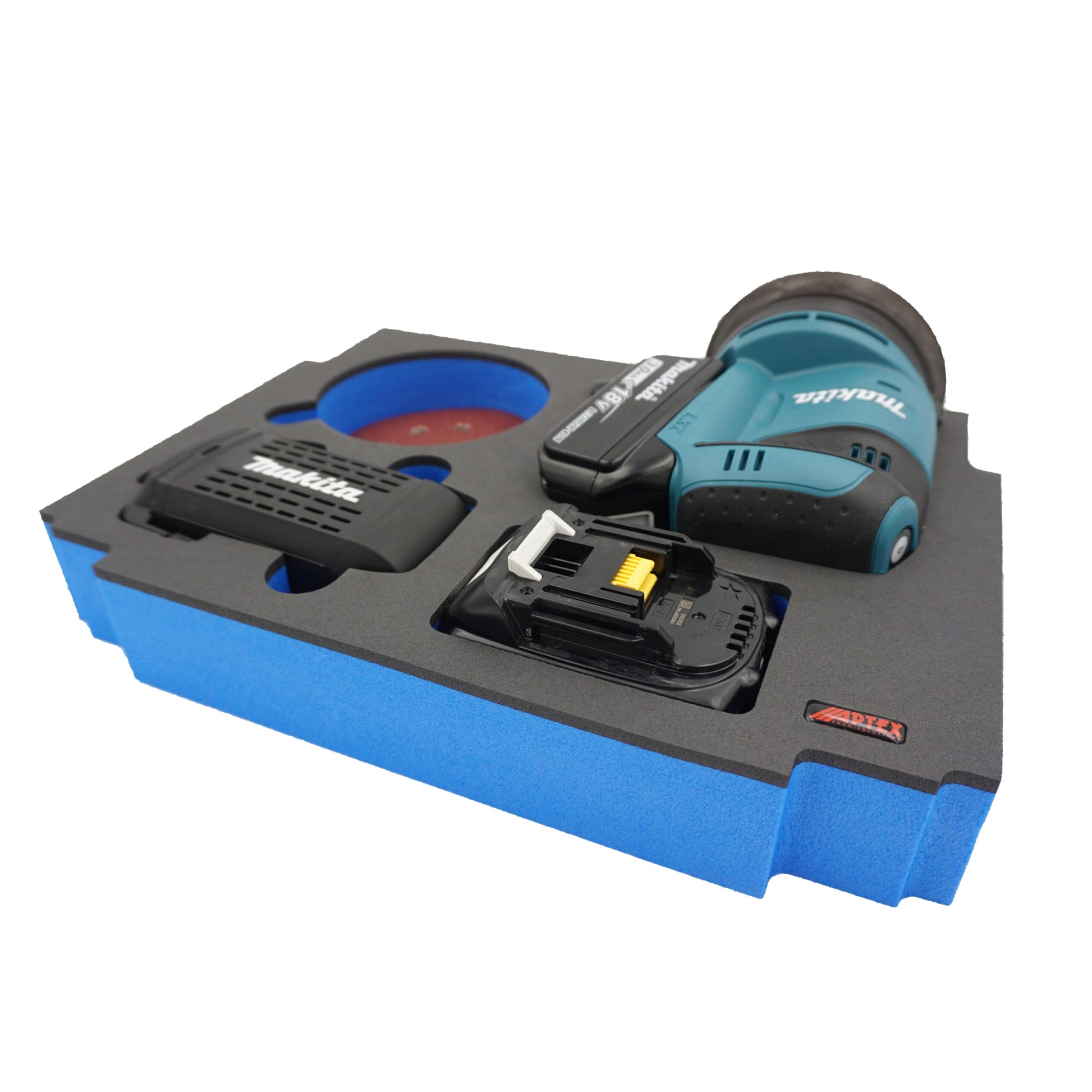 Schaumeinlage für Makita Akku-Exzenterschleifer DBO 180 für MakPac Gr. 2-3 - APTEX