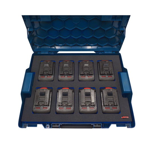 Schaumeinlage für 8x Bosch Akkus ProCore 18V 5.5Ah, 8.0Ah für neue Bosch L-Boxx 102 und 136.