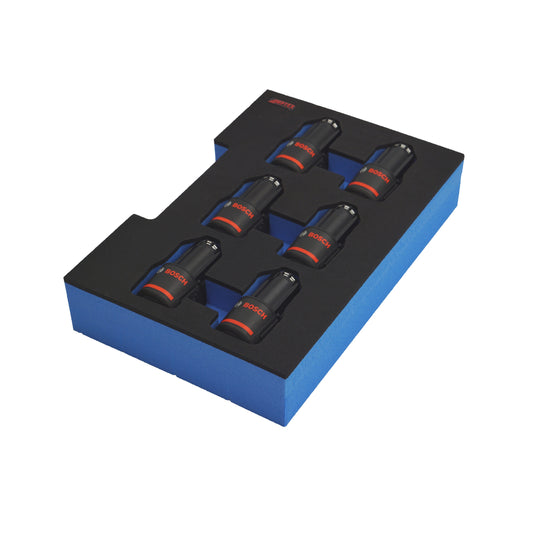 Schaumeinlage für 6x Bosch Akkus GBA 12V 2Ah-3Ah halbe neue Bosch L-Boxx 102 und 136.