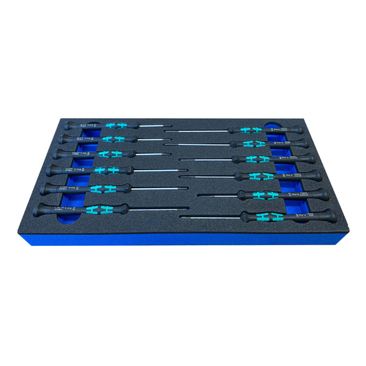 Schaumeinlage für das Wera Micro-Schraubendreher-Set 12 tlg. Kraftform - APTEX