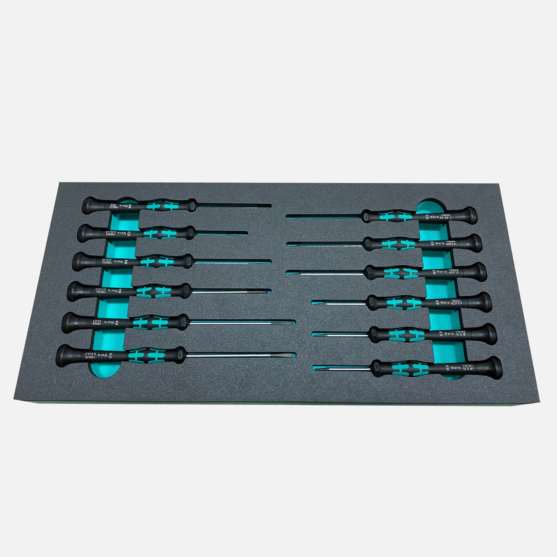Schaumeinlage für das Wera Micro-Schraubendreher-Set 12 tlg. Kraftform - APTEX
