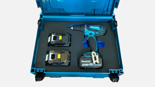Schaumeinlage für den Makita Akku-Bohrschrauber DDF 456 MakPac Gr. 1-3 - APTEX