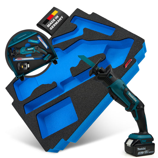 Schaumeinlage für Makita Akku- Reciprosäge DJR 183 für MakPac Gr. 2-3.