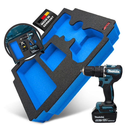 Schaumeinlage für den Makita Akku-Schlagbohrschrauber DHP 487 für MakPac Gr. 1-2