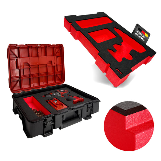 APTEX Einhell TP-CD 18/50 Li-i BL Einlage für E-Case S-F – Akku-Schlagbohrschrauber Schaumeinlage – Made in Germany