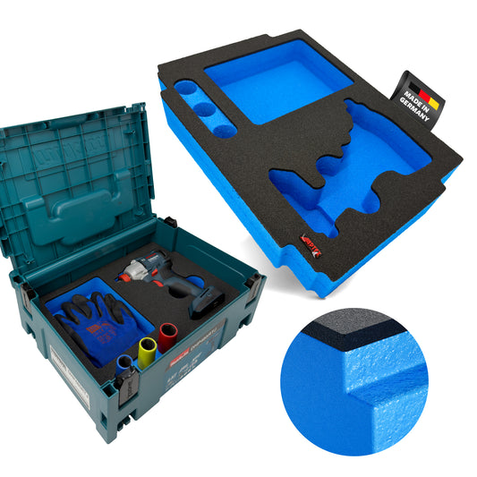 APTEX Bosch GDX 18V-285 Einlage für MakPac Gr.2 – Schlagschrauber Schaumeinlage – Made in Germany