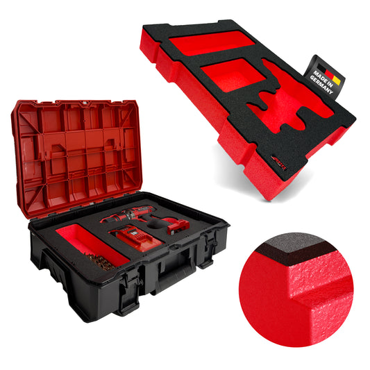 APTEX Einhell TE-CD 18/40 Li Einlage für E-Case S-F – Akku-Bohrschrauber Schaumeinlage – Made in Germany