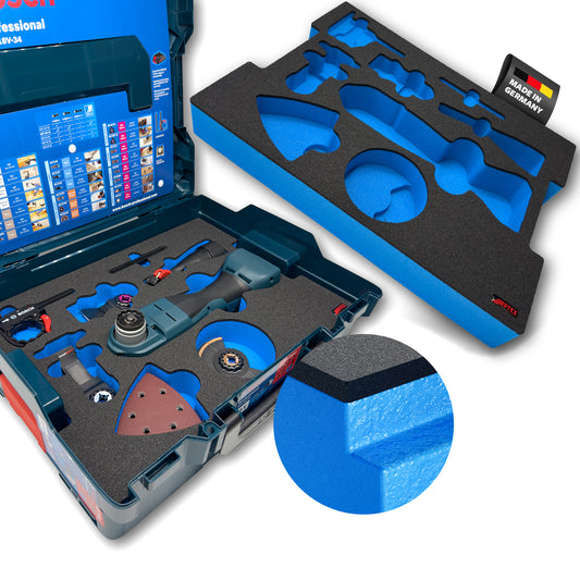 APTEX Bosch GOP 18V-34 Einlage für L-Boxx 136 – Multicutter Schaumeinlage – Made in Germany