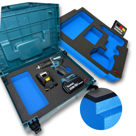 Schaumeinlage für den Makita Akku-Schlagbohrschrauber DHP 487 für MakPac Gr. 1-2