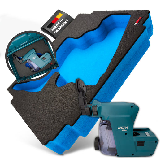 APTEX Makita DX 07 Einlage für MakPac Gr. 2 – Staubabsaugung Schaumeinlage – Made in Germany