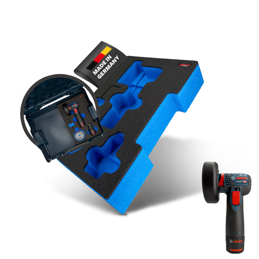 APTEX Bosch GWS 12V-76 Einlage für L-Boxx – Winkelschleifer Schaumeinlage - Made in Germany