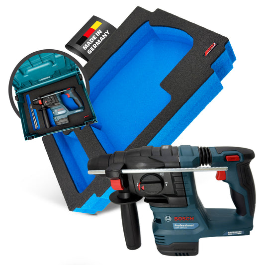 APTEX Bosch GBH 18V-22 Einlage für MakPac Gr. 2 – Akku-Bohrhammer Schaumeinlage – Made in Germany