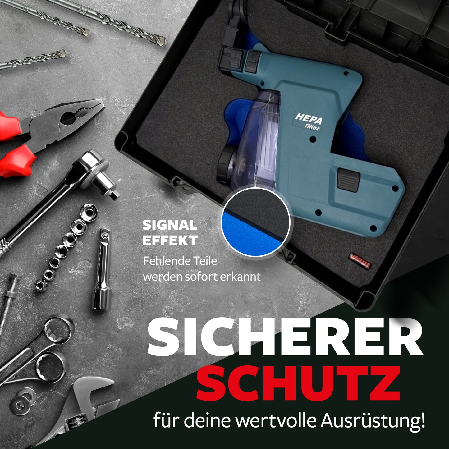 APTEX Makita DX 07 Einlage für Tanos Systainer T-Loc 2 – Staubabsaugung Schaumeinlage – Made in Germany
